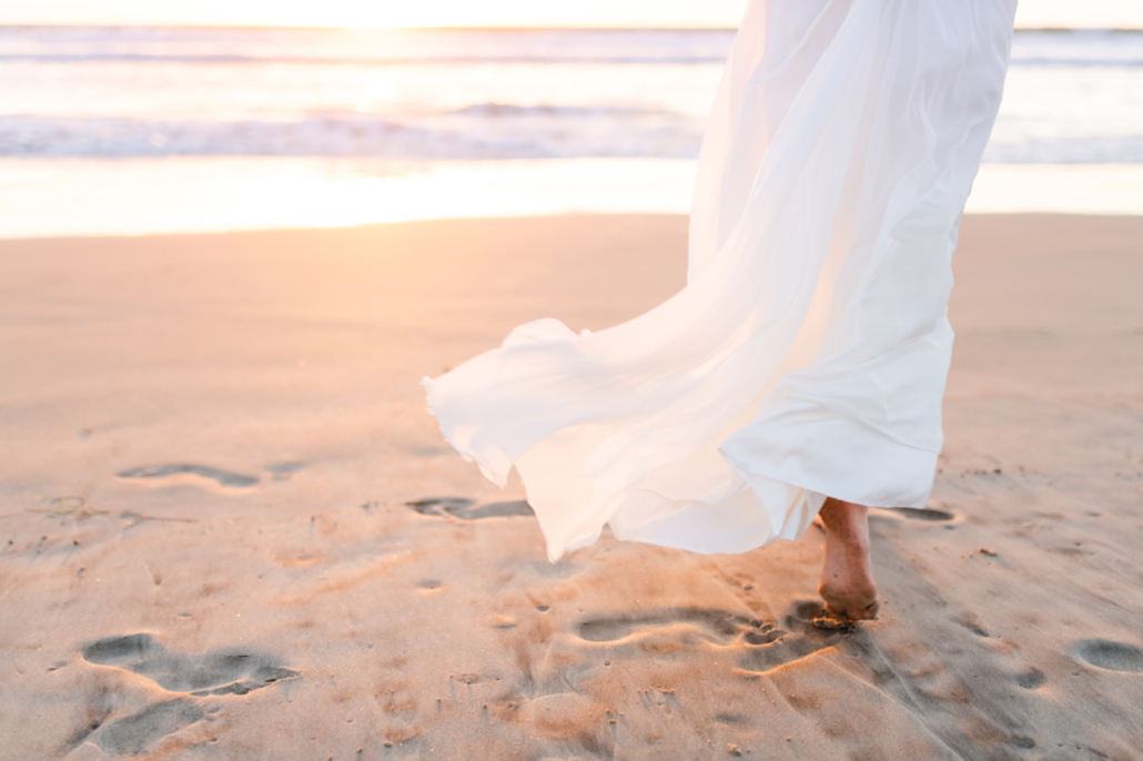 cynthia delaney walking on the beach