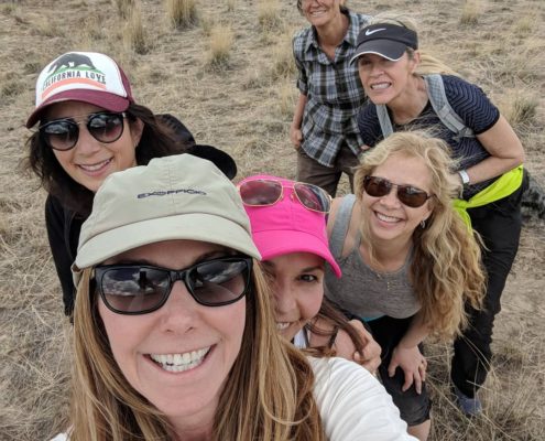 group photo at the ranch