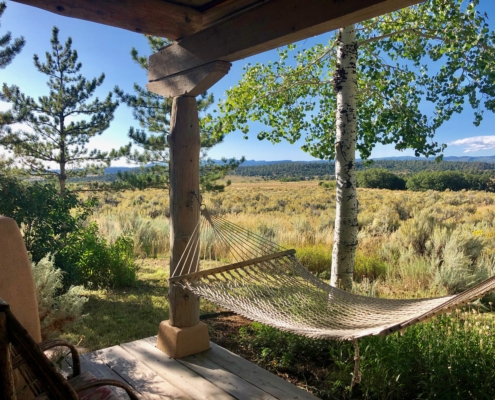 hammock on the ranch in durango, colorado