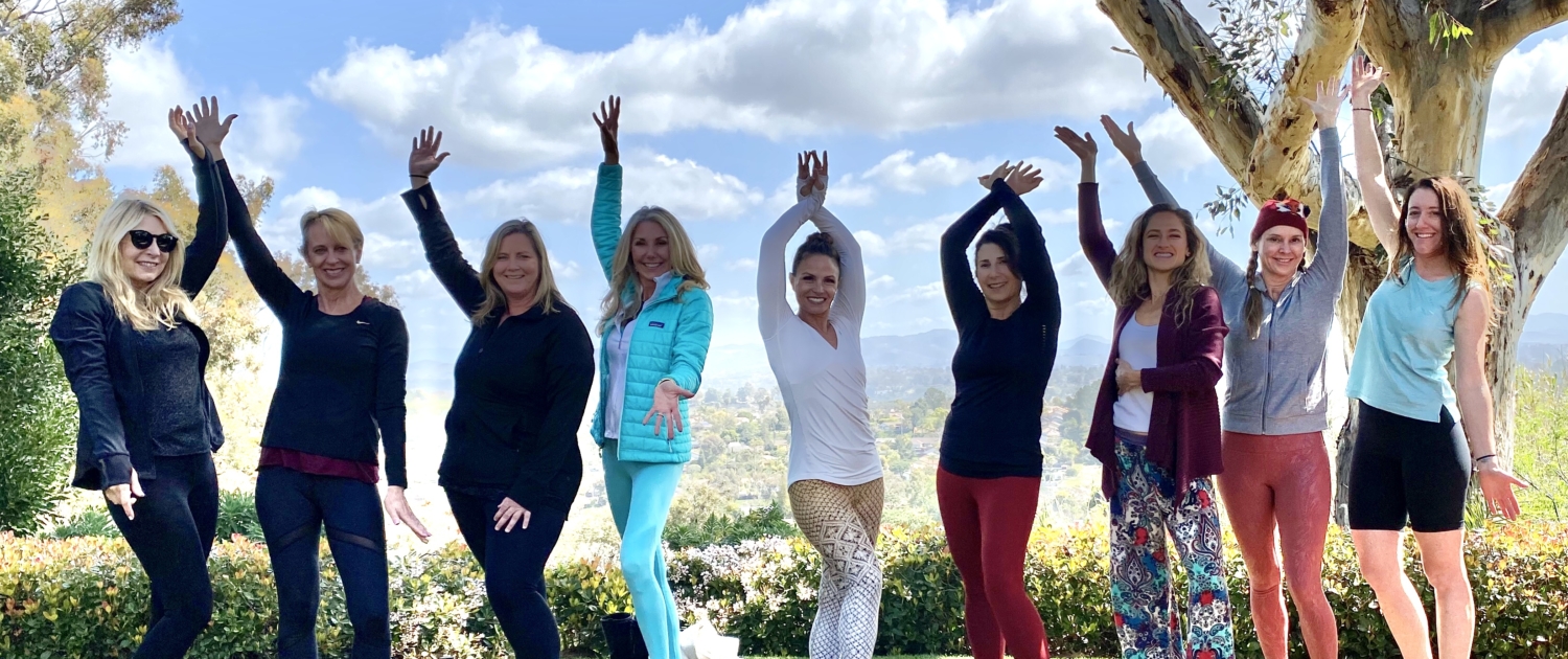 outdoor yoga retreat